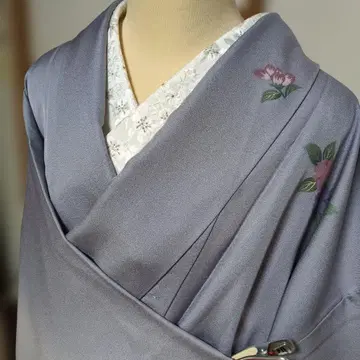 우아한 방문객 순수 실크 이중 기모노 5