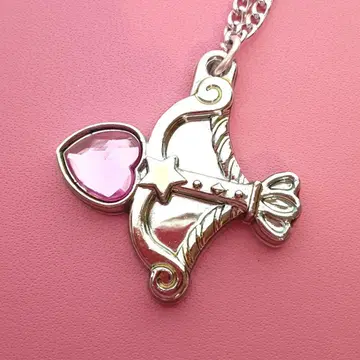 과거 세본스타 목걸이 도금 하트 애로우 스카이블루