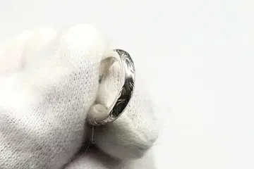 새상품 라이온 하트 플루메리아 카빙 후프 귀걸이 LH 실버