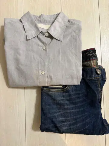 R JUBILEE R쥬빌리 코튼 린넨 레이온 셔츠 그레이 F