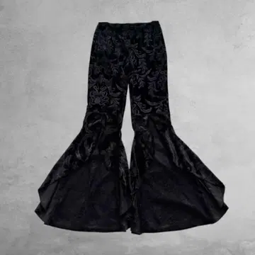 00s archive 벨로아 플레어 팬츠 레이스 고딕 그런지 y2k