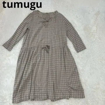 tumugu 체크 무늬 원피스