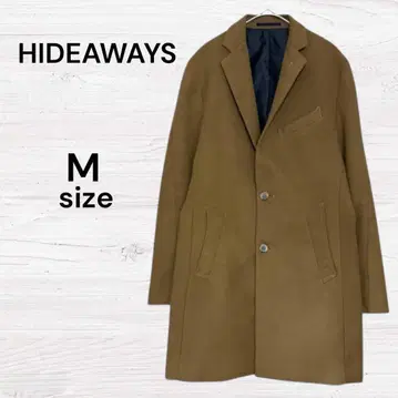 HIDEAWAYS 하이다웨이 새상품급 체스터 코트 남성용 코트 브라운