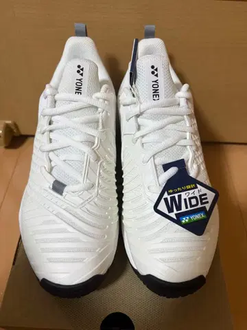 YONEX 와이드핏 테니스화 화이트 24.0cm