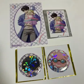 도즈루사 WhiteDay 본쥬르 오오하라MEN 레어 캔뱃지 카드