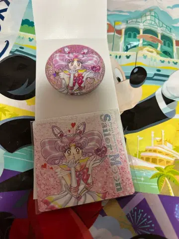 미사용 세일러문 메이지 로손 마그넷 캔뱃지 치비우사