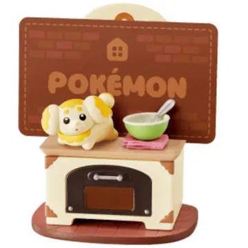 포켓몬 릴랙싱 홈 하피모치 카드 스탠드 데스크탑 피규어