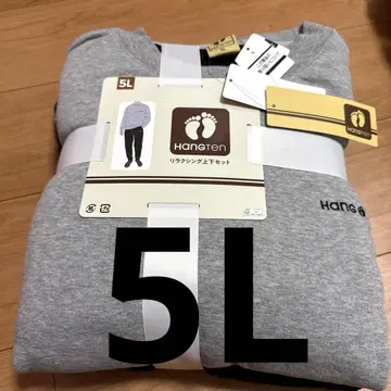 5L 남성용 빅 사이즈 HANG TEN 상하의 세트 맨투맨 셋업 새상품