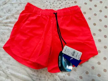 미즈노 형광 오렌지 숏팬츠 러닝 의류