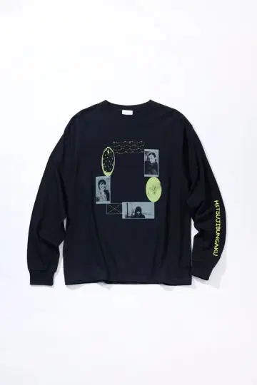 양문학 T셔츠 롱T 긴팔 블랙 L