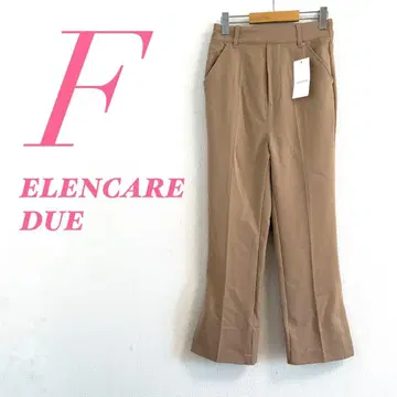 ELENCARE DUE 엘렌카레듀에 베이지 플레어 팬츠 F