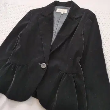 벨로아 자켓 페어리 그런지 y2k 고딕 블랙