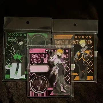 몹사이코100 아크릴 스탠드 3개 세트