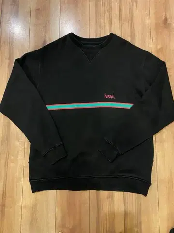 NOMADIK 노마딕 속기모 블랙 트레이닝복 맨투맨 L