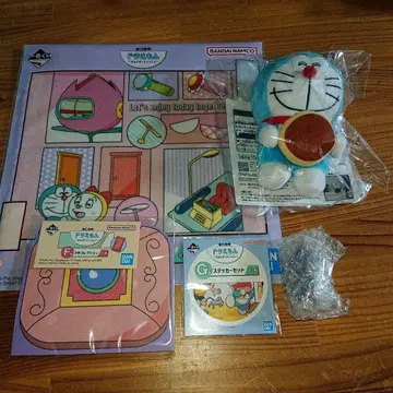 제일복권 도라에몽 봉제 인형 마스코트 세트