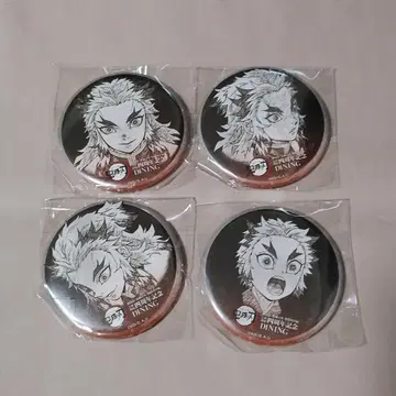 귀멸의 칼날 다이닝 무한열차 4주년 기념 캔뱃지 렌고쿠 유년기