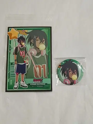 디지몬 비트 블레이크 그래닛 캔뱃지 특전 카드