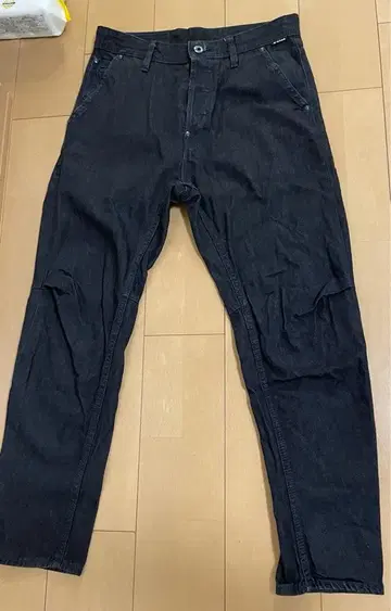 지스타로우 다크 그레이 스트레이트 레그 데님