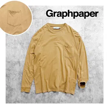 Graphpaper L/S 포켓 스웨트 티 베이지 프리