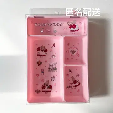 산리오 마론크림 뚜껑 포함 트레이 수납
