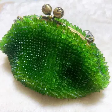 비즈 가마구치 핸드백 파우치