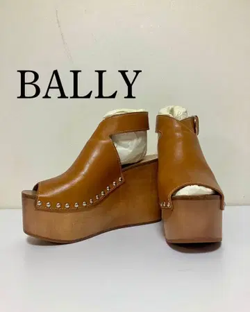 BALLY 플랫폼 샌들 웨지솔 가죽제품 바캉스 포멀