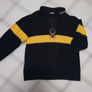 SPYDER 하프 지퍼 맨투맨 거미 자수