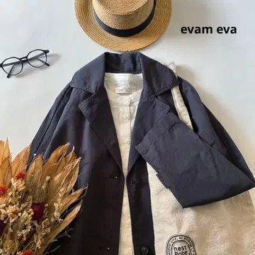 c130*새상품 에붐에바 코튼 린넨 트렌치코트