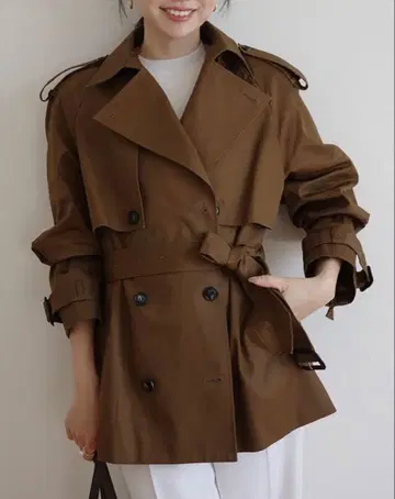 anuans 아뉴앙스 하프 오버 트렌치코트 새상품 정품 2