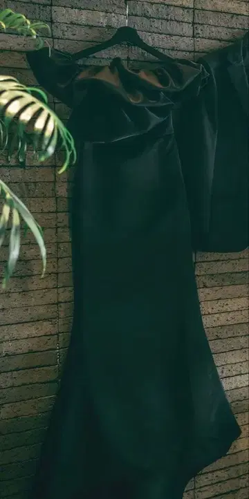 블랙 드레스 컬러 드레스 새틴