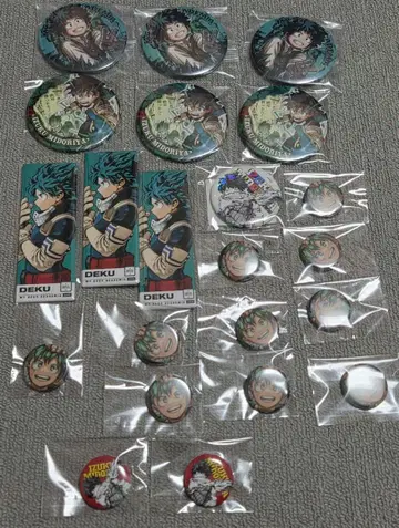 히로아카 미도리야 캔뱃지 모음