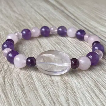 마음의 평온과 내면의 매력을 높여주는 파워스톤 팔찌 / 로즈 자수정