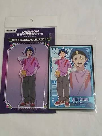 디지몬 비트 블레이크 소다 라이트 아크릴 스탠드 특전 카드