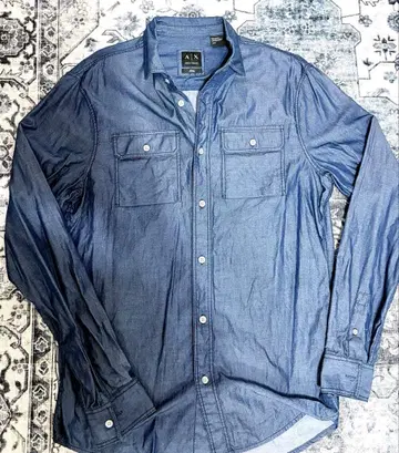 AX Armani Exchange 긴팔 셔츠 M 다크 블루