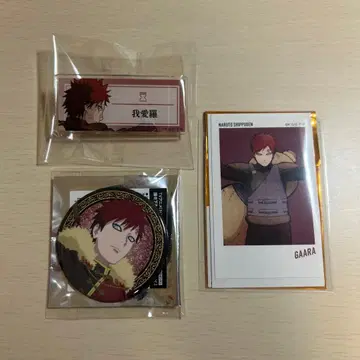 NARUTO 가아라 캔뱃지 아크릴 명찰 아트 스티커 세트