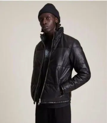 ALLSAINTS 코로넷 레더 푸퍼 재킷