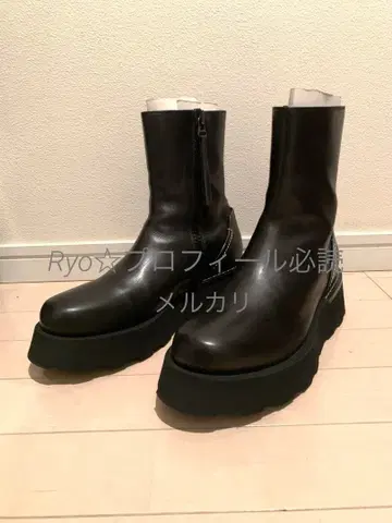 레어 EMPORIO ARMANI 레이스업 부츠 엠포리오 아르마니