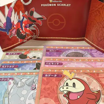 포켓몬 카페 런천 매트 6장 세트 + 기간 한정 코라이돈 배경지