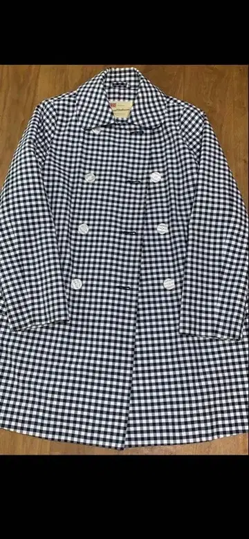 트래디셔널 웨더웨어 깅엄 체크 트렌치코트