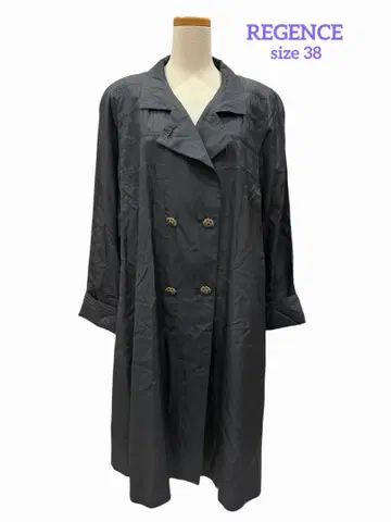 REGENCE 실크 코트 사이즈 38 블랙