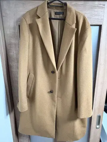 [3/14 가격 인하] 유니클로 울 캐시미어 체스터 코트 XL 새상품급