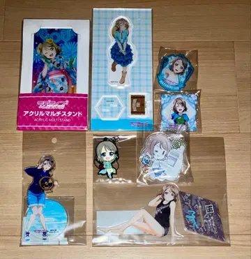 러브 라이브 와타나베 요 아크릴 스탠드 아와시마 마린파크 R4G 배지