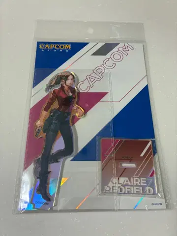 바이오하자드 클레어 홀로그램 아크릴 스탠드 캡콤 스토어 미타 치세