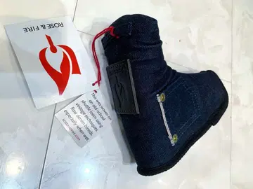 레어 미사용 새상품 US 한정판 로즈앤파이어 데님 가죽 퍼터 커버