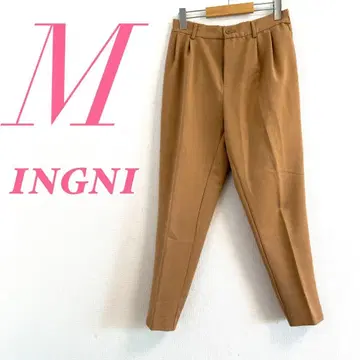 INGNI 브라운 테이퍼드 팬츠 M 오피스 룩