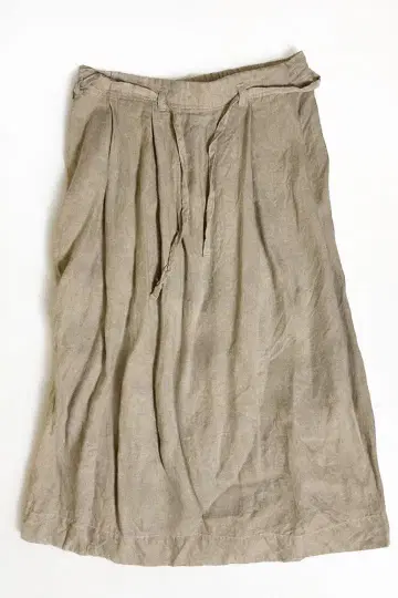 봄/여름 KINOTTO 린넨 롱 스커트 내추럴 베이지 생지