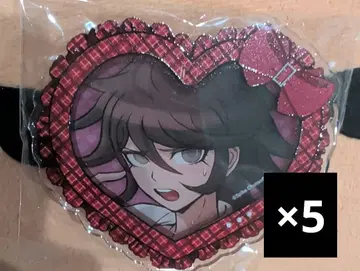 단간론파 하트형 아크릴 배지 츠미키