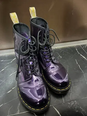 닥터마틴 1460 W 비건 크롬 부츠 퍼플