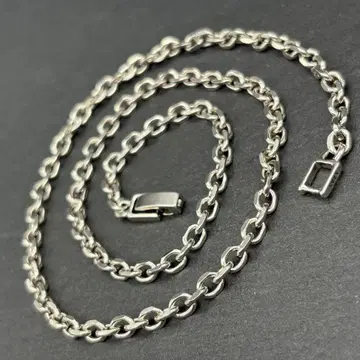 실버 925 체인 숏 목걸이 빈티지 심플 키헤이