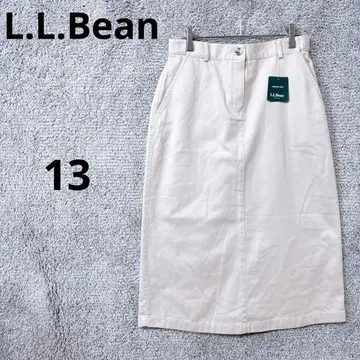 4469 엘엘빈 무릎 기장 스커트 13호 베이지 면 100% 봄 출퇴근